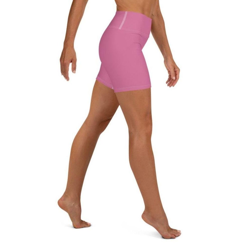 Bubblegum Pink Yoga Shorts