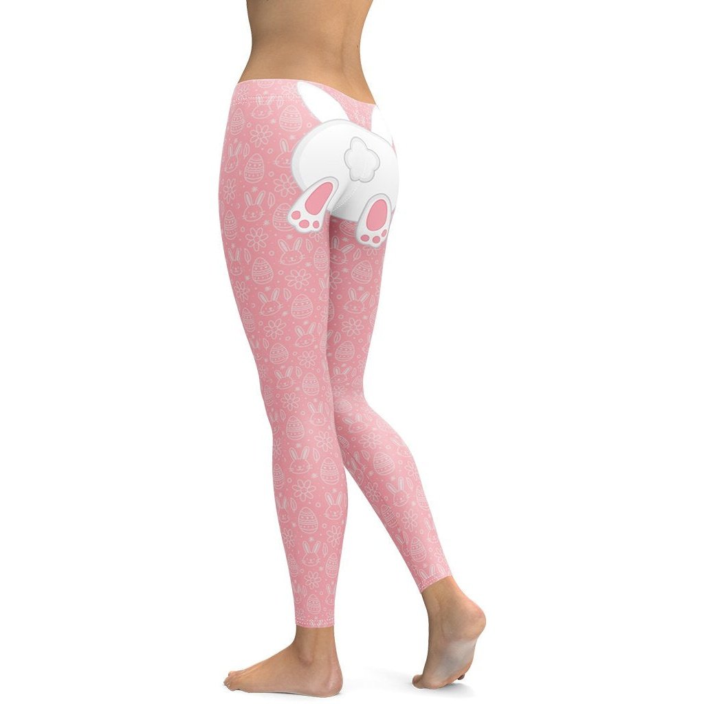 Bunny But* Easter Leggings (Pink)