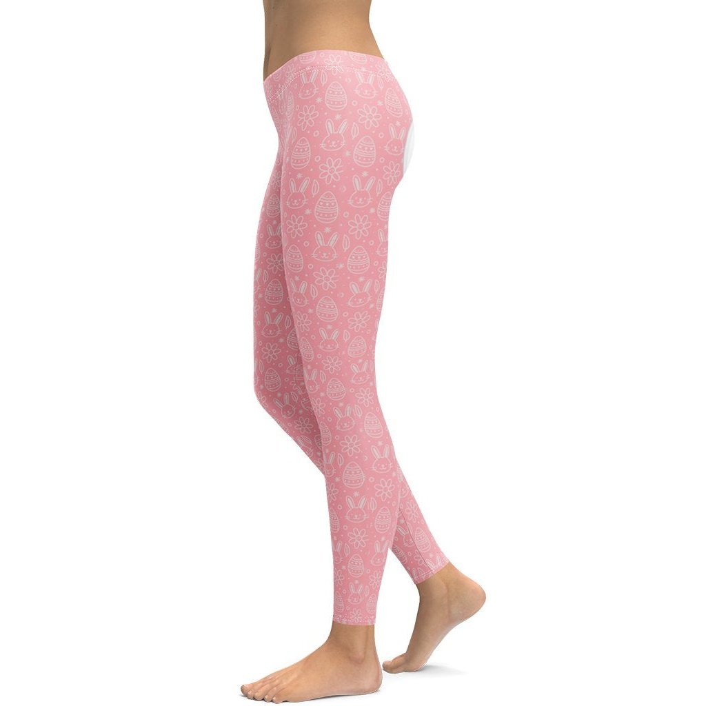 Bunny But* Easter Leggings (Pink)