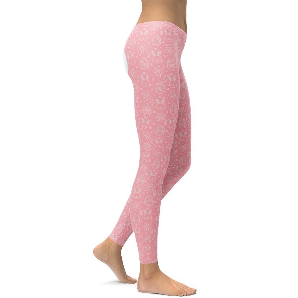 Bunny But* Easter Leggings (Pink)