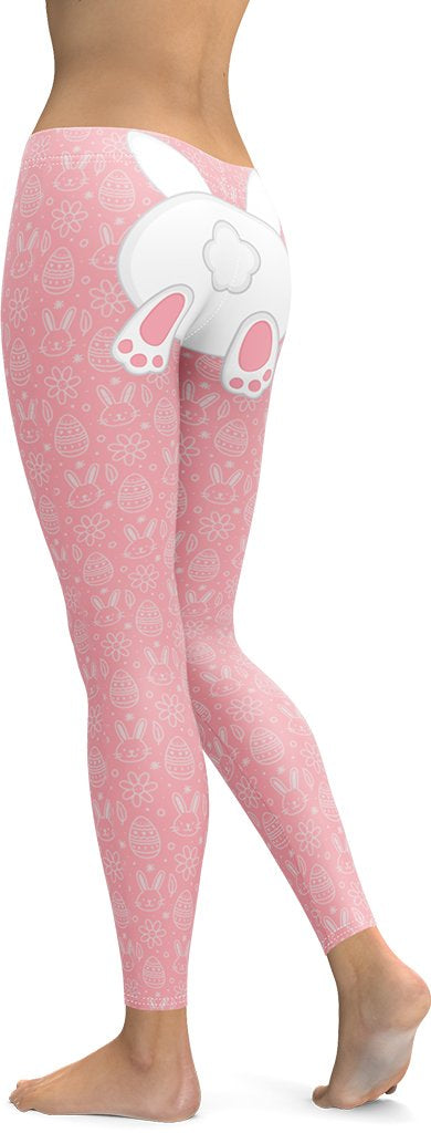 Bunny But* Easter Leggings (Pink)