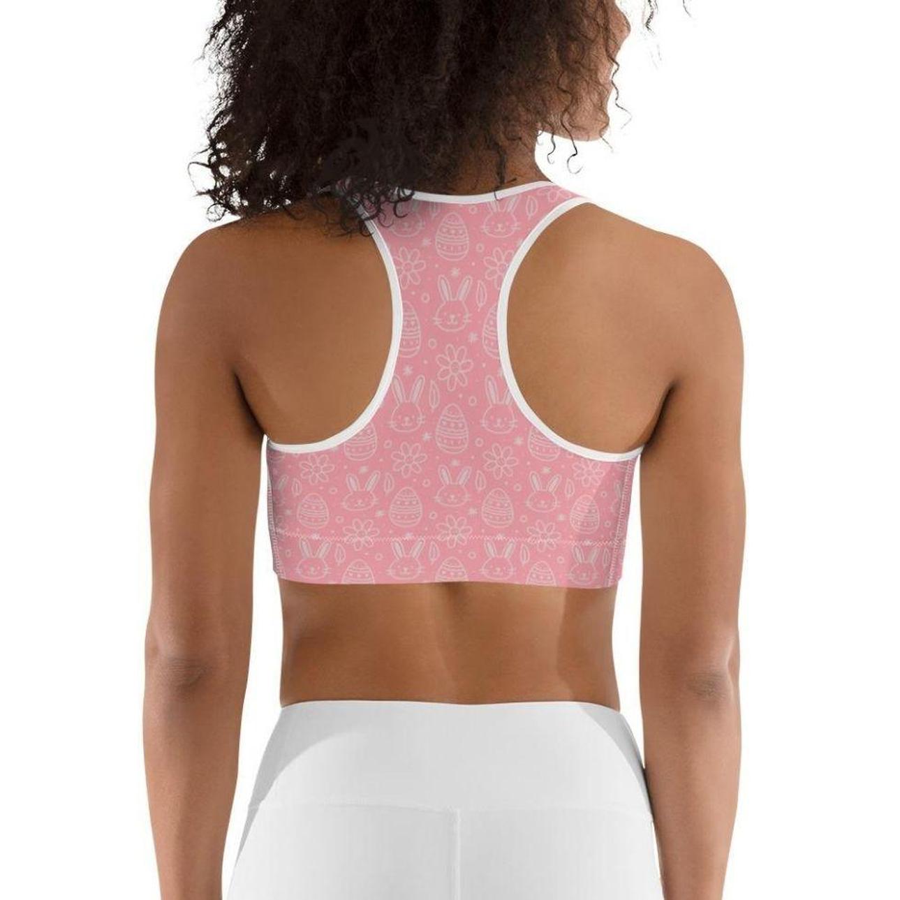 Bunny But* Easter Sports Bra (Pink)