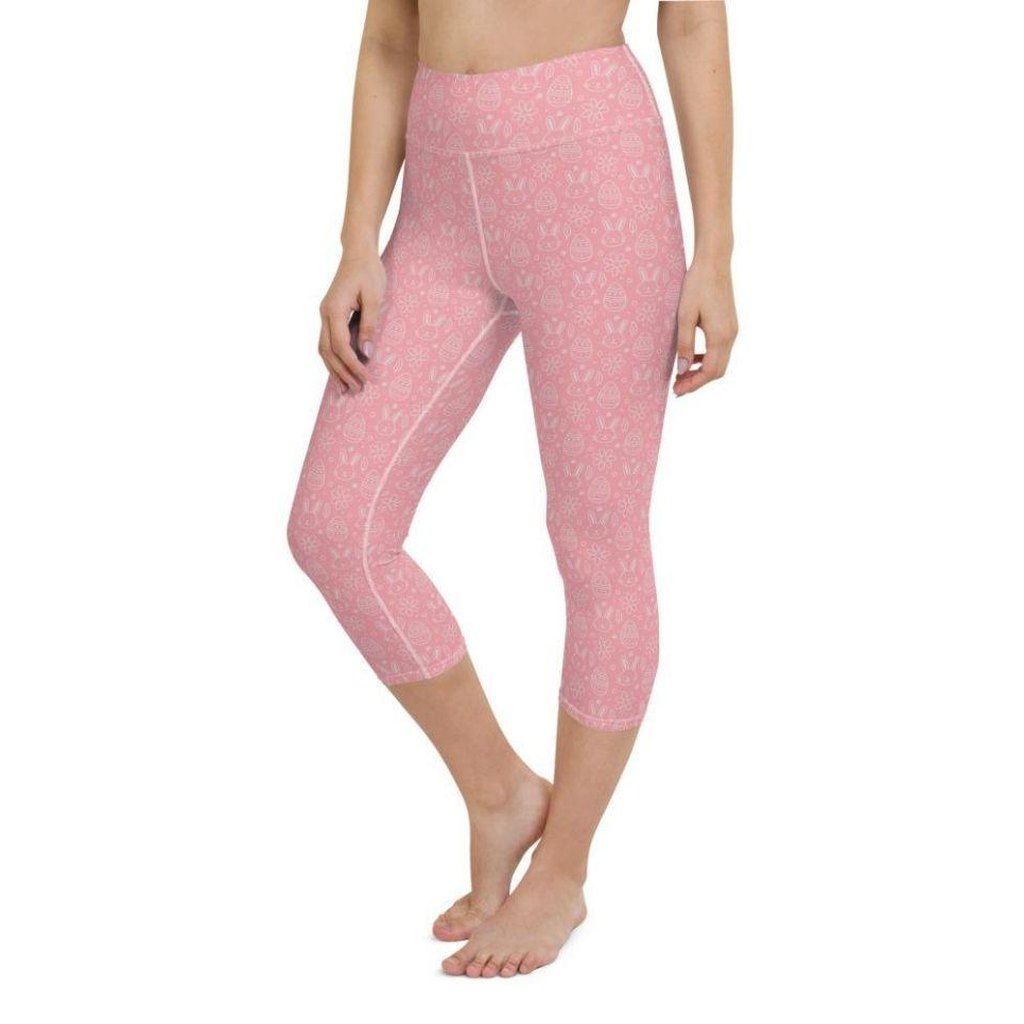 Bunny But* Easter Yoga Capris (Pink)