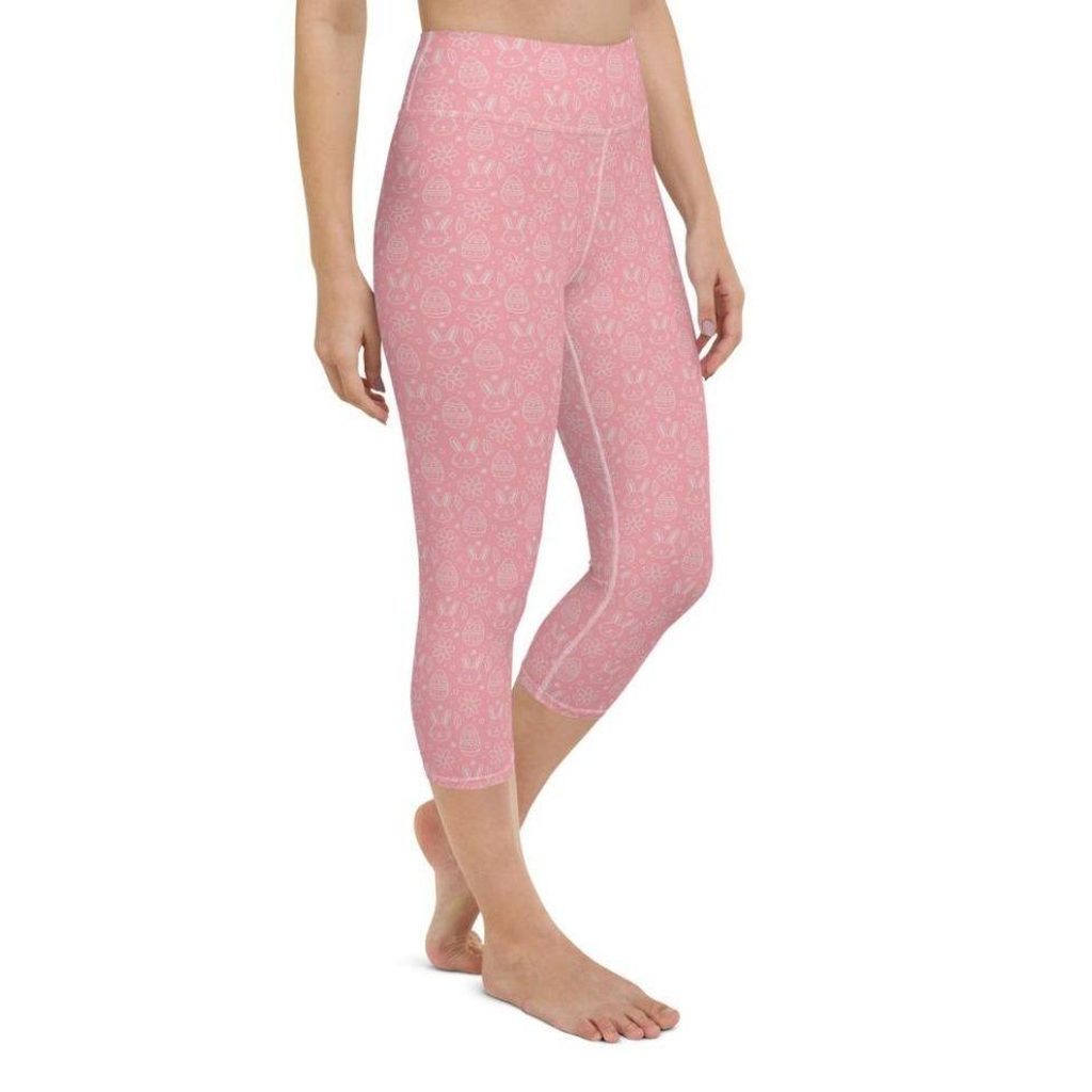Bunny But* Easter Yoga Capris (Pink)