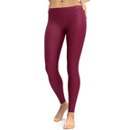 Burgundy Wine Leggings