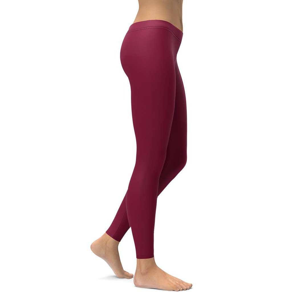 Burgundy Wine Leggings