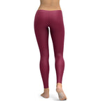Burgundy Wine Leggings