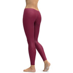 Burgundy Wine Leggings