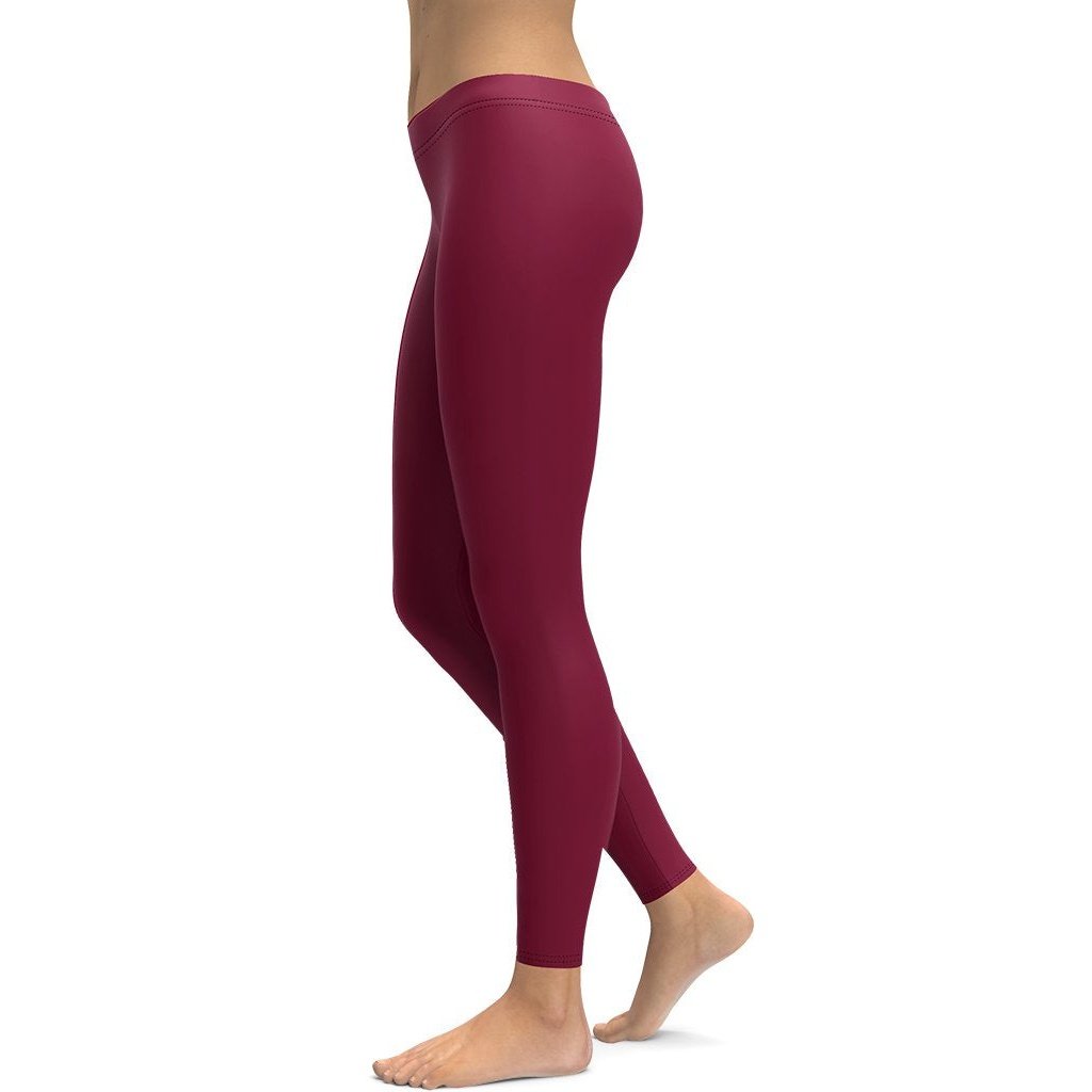 Burgundy Wine Leggings