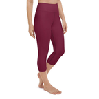 Burgundy Wine Yoga Capris