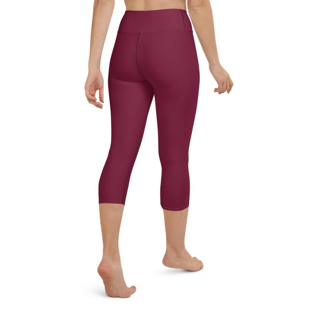 Burgundy Wine Yoga Capris