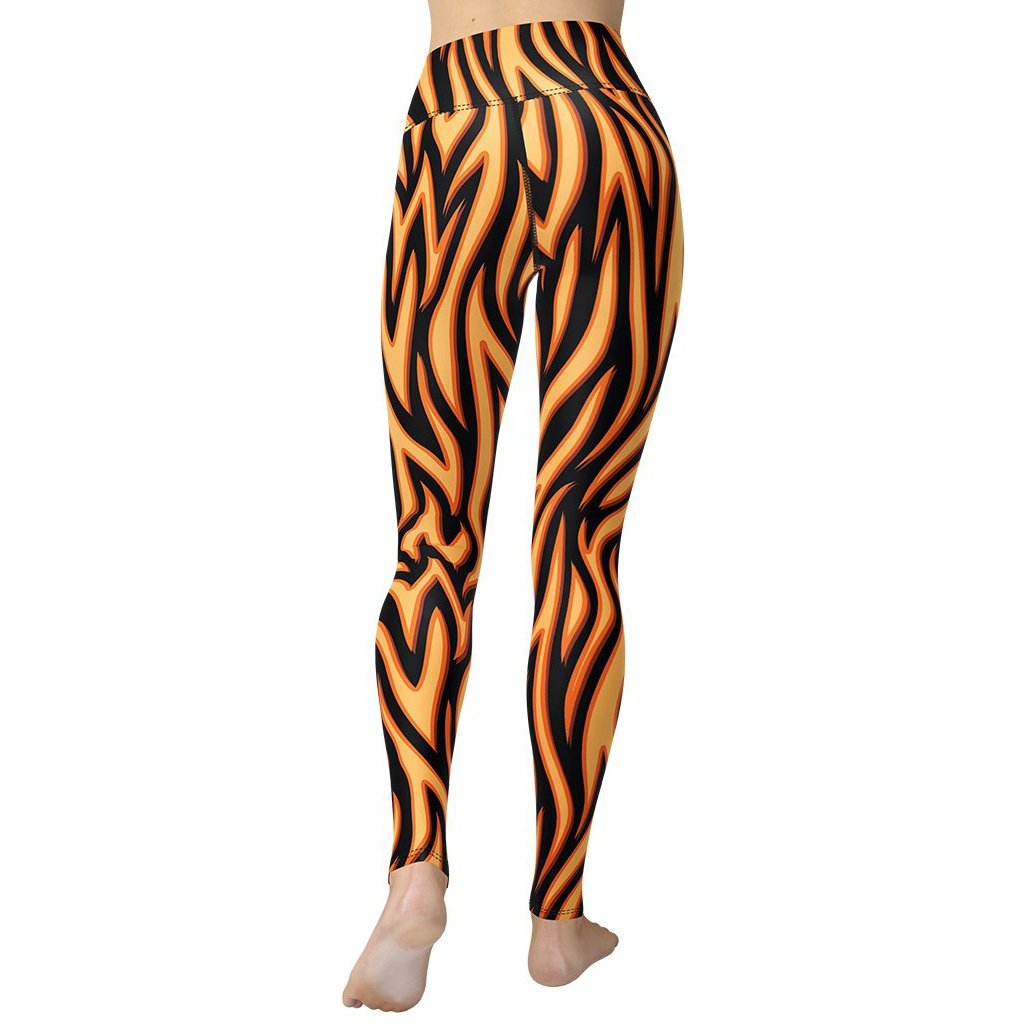 Burning Flames Yoga Leggings