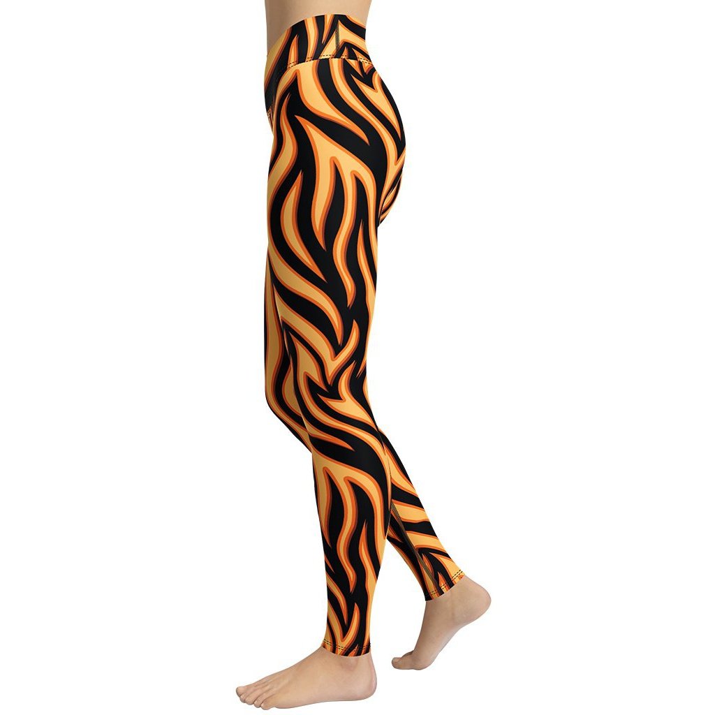 Burning Flames Yoga Leggings