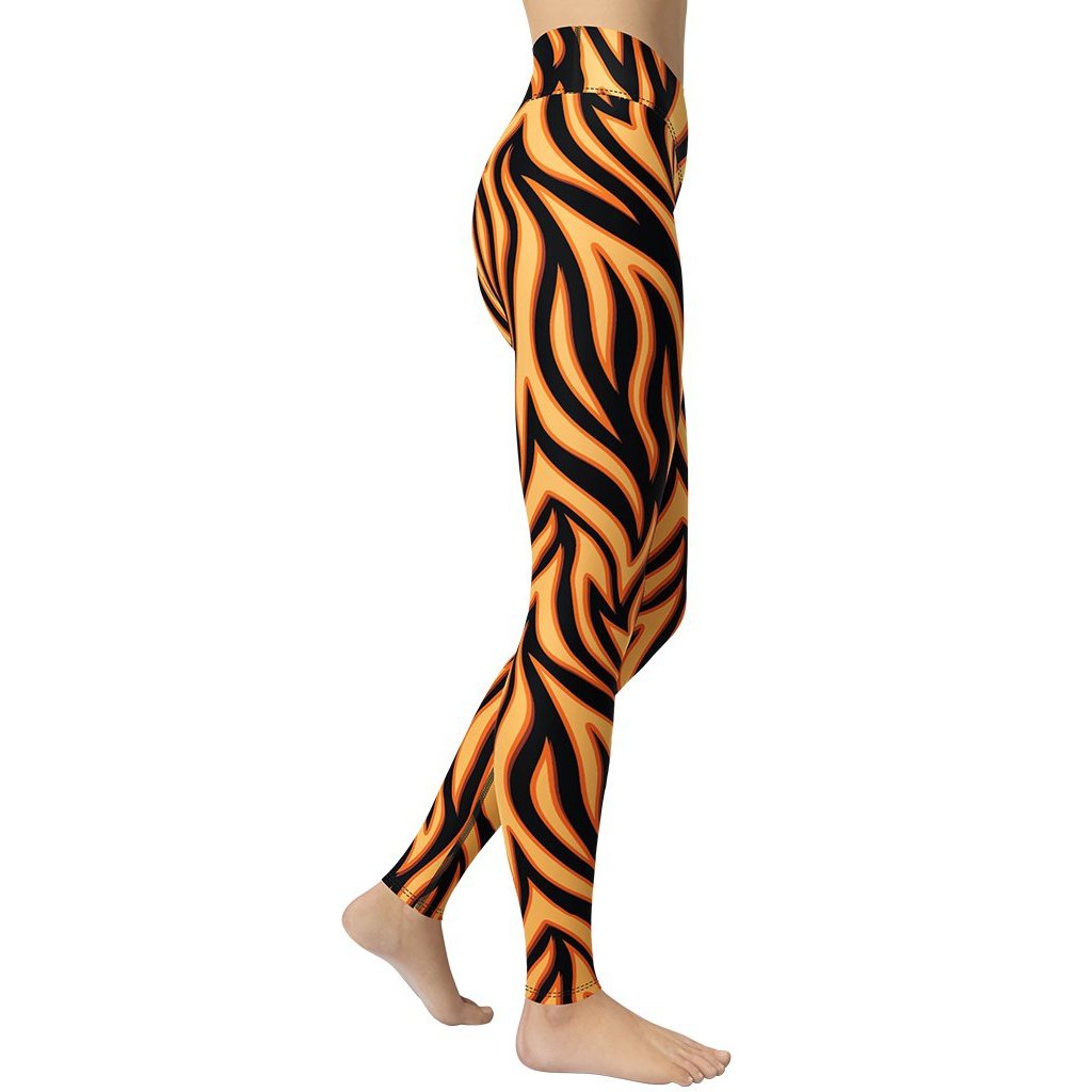 Burning Flames Yoga Leggings