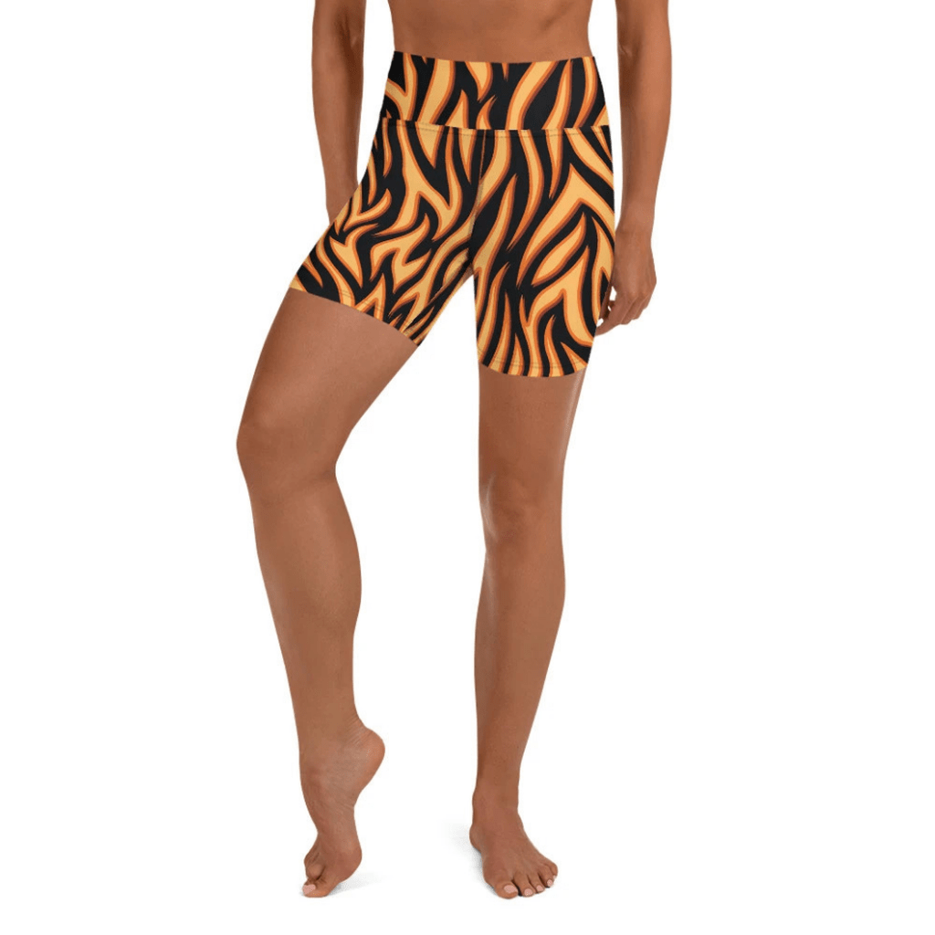 Burning Flame Yoga Shorts