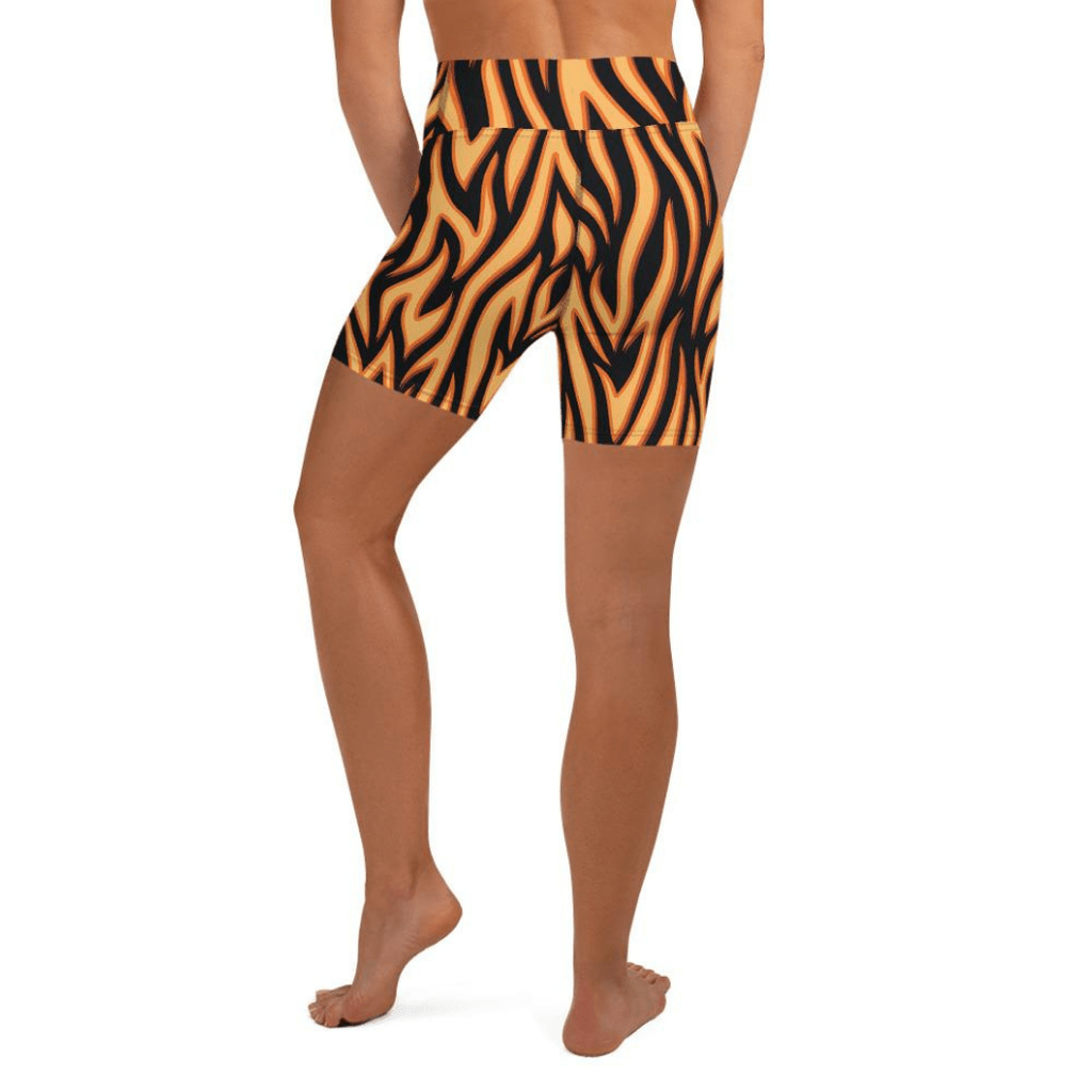 Burning Flame Yoga Shorts