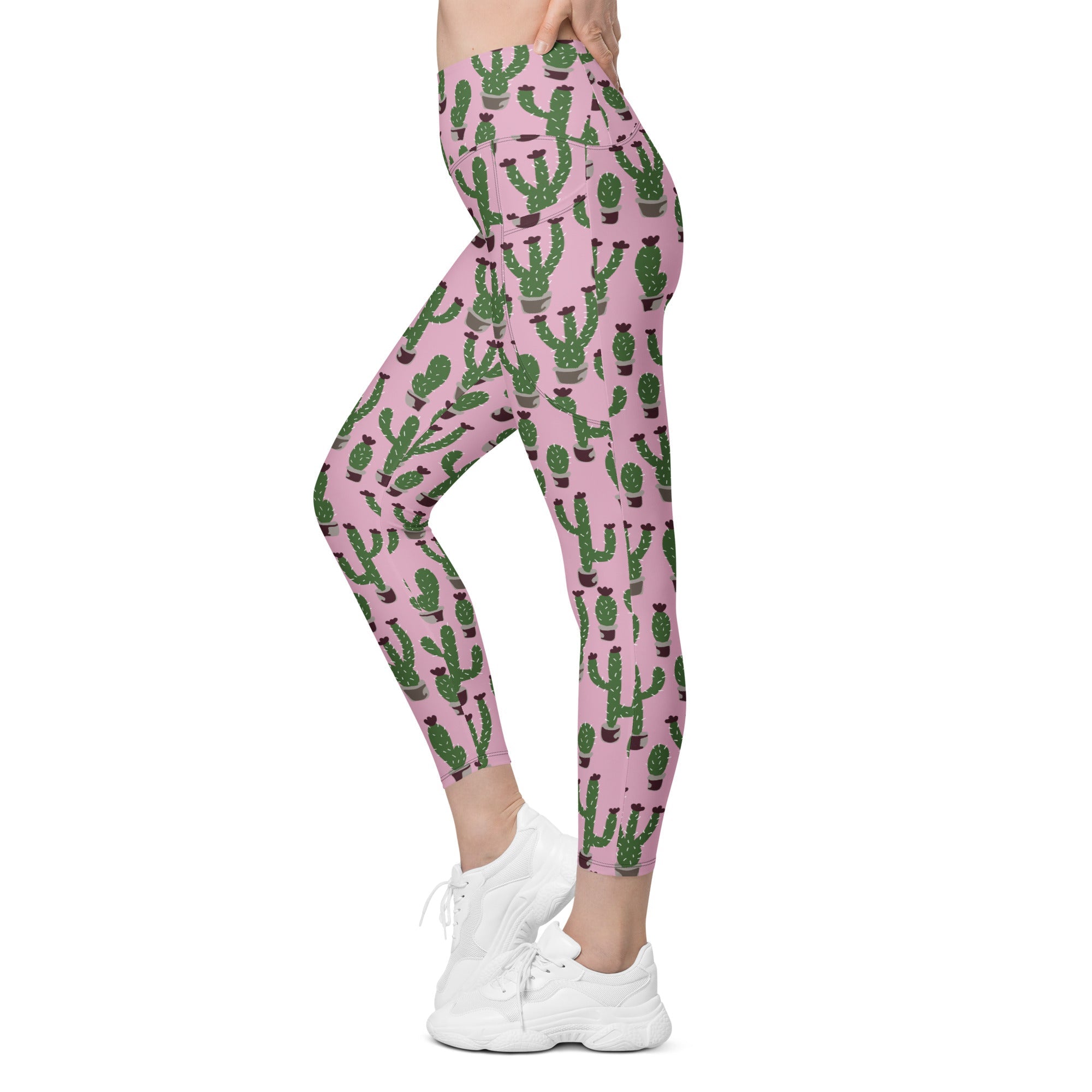 Cactus Love Leggings With Pockets