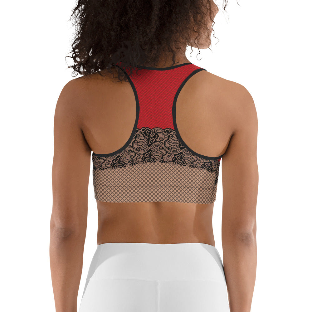 Call me Santa Christmas Sports Bra