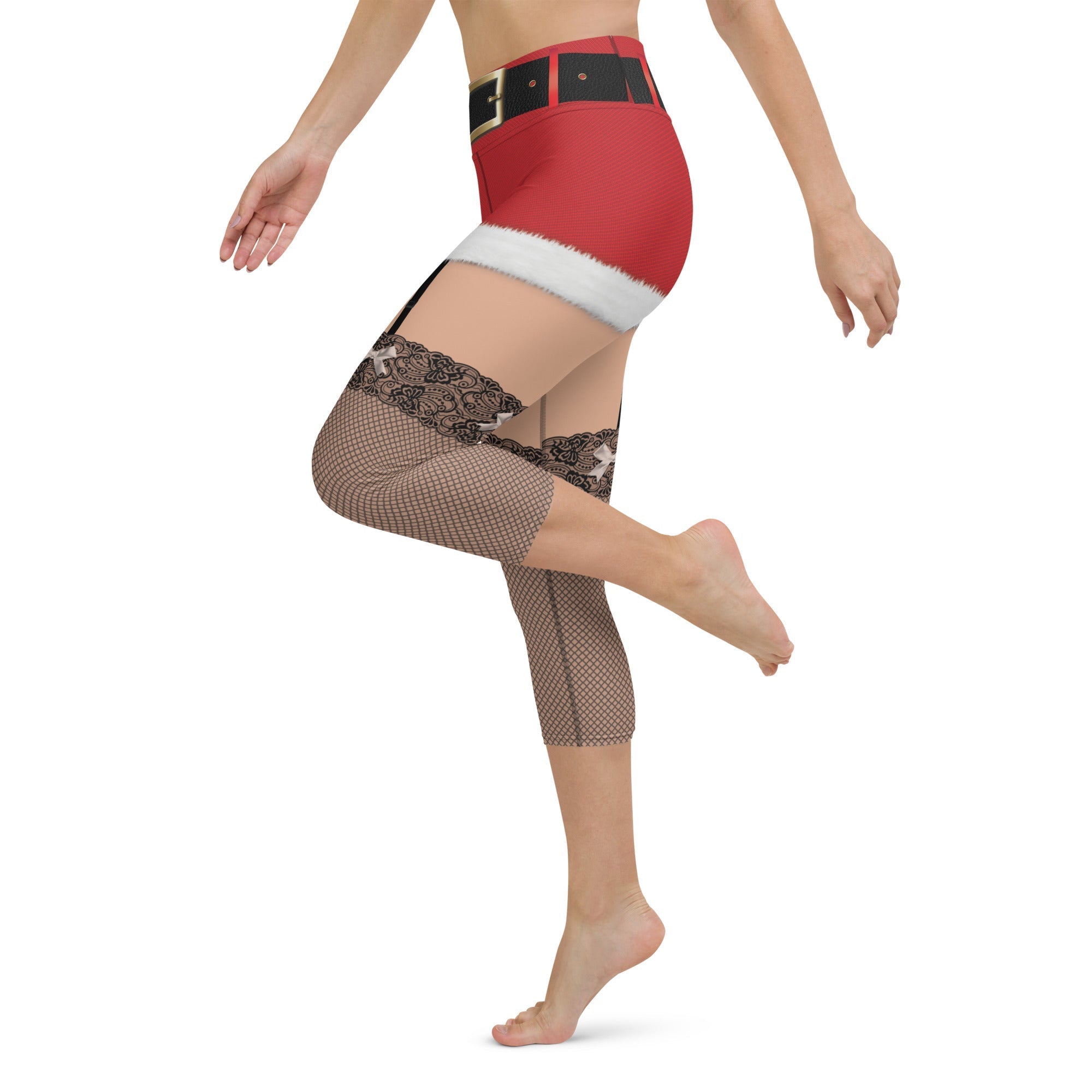 Call Me Santa Christmas Yoga Capris