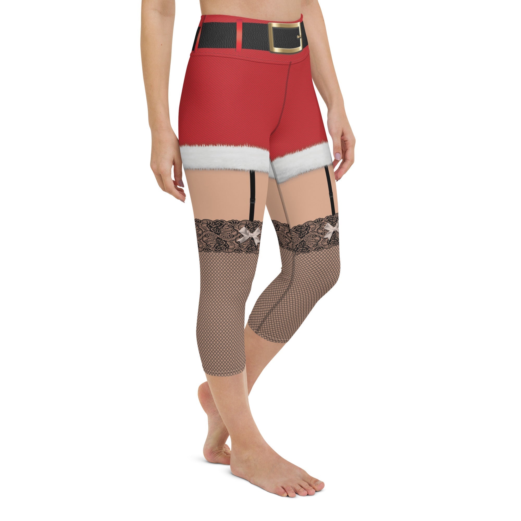 Call Me Santa Christmas Yoga Capris