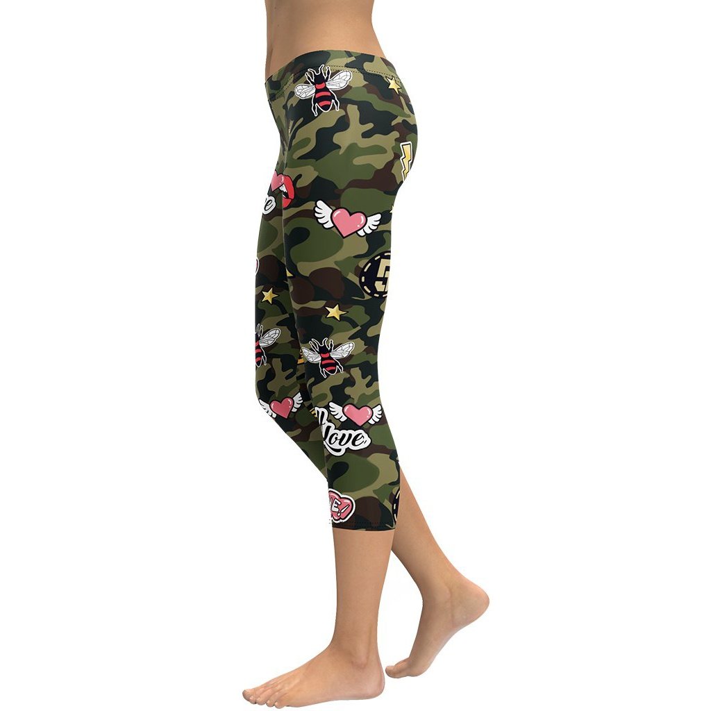 Camo Patch Capris