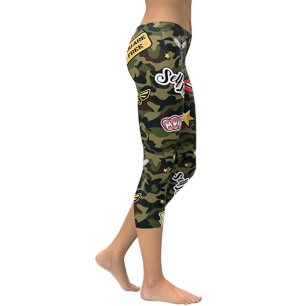 Camo Patch Capris