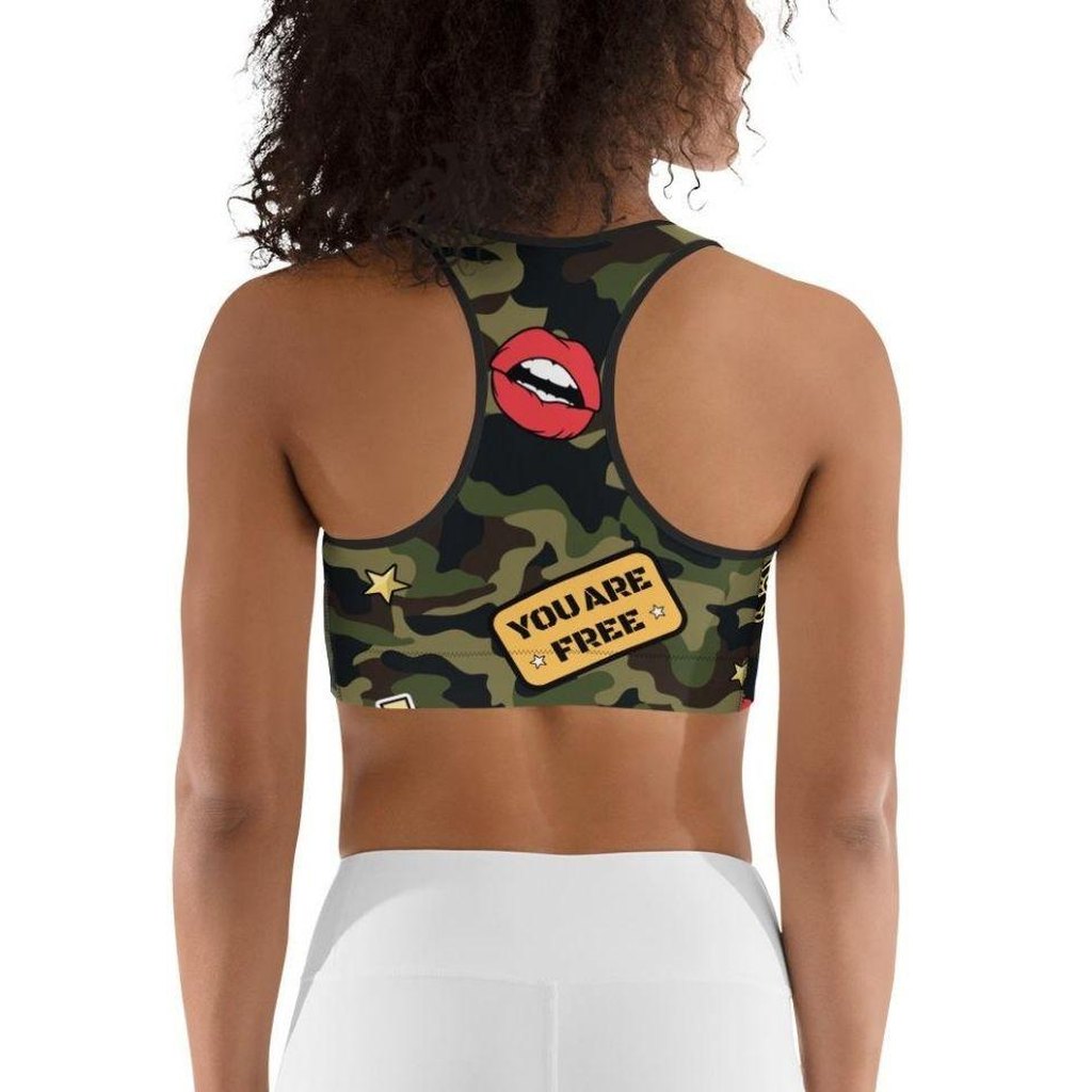 Camo Patch Sports Bra