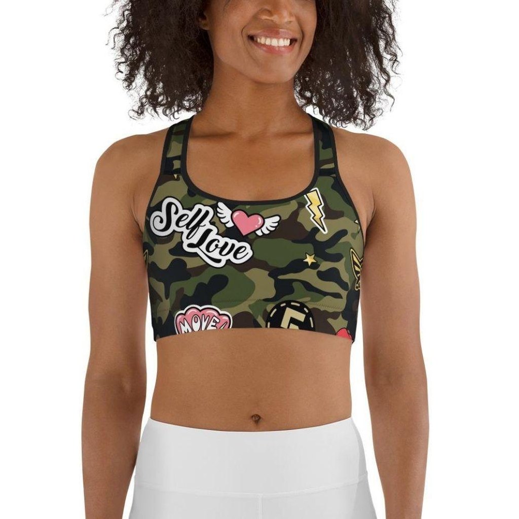 Camo Patch Sports Bra