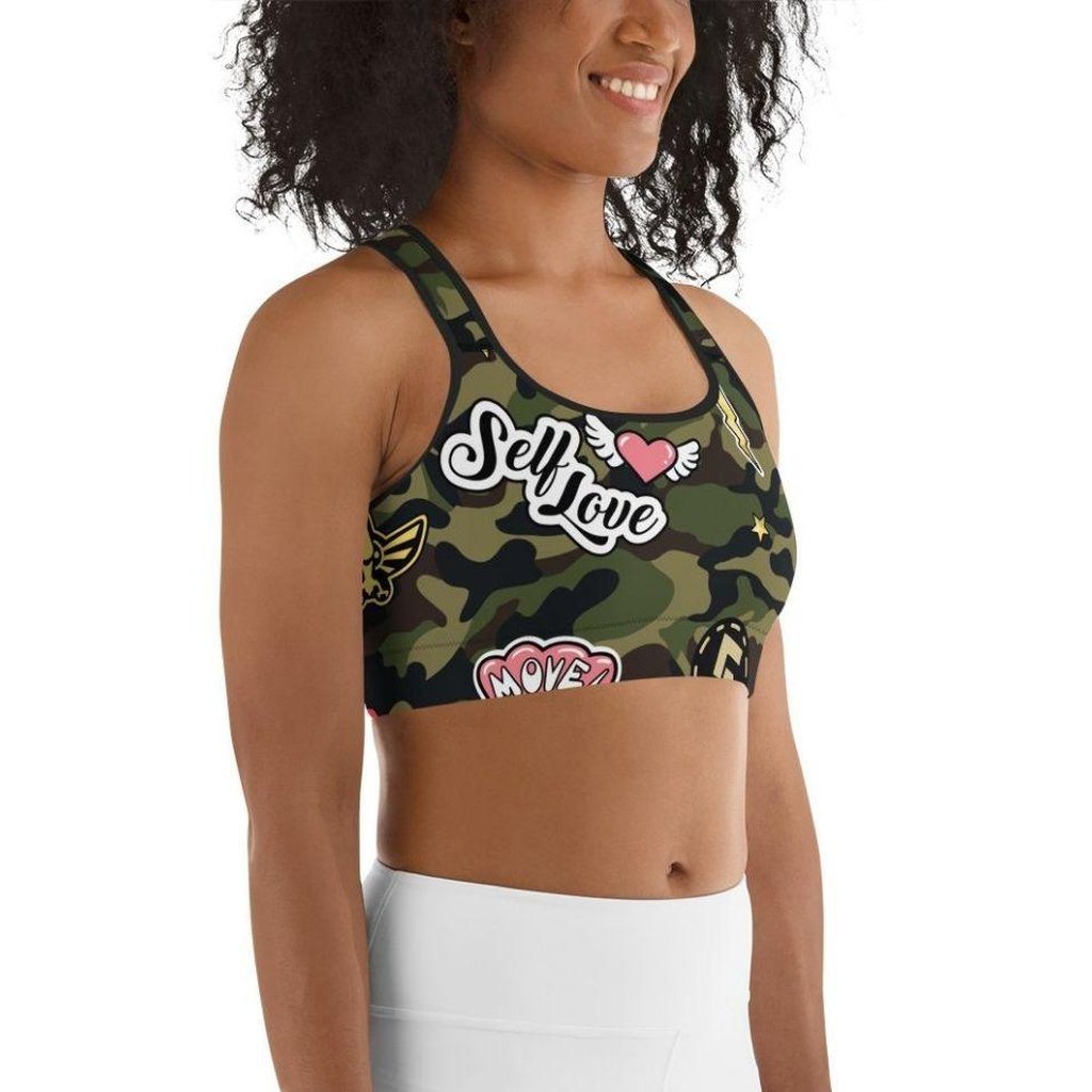 Camo Patch Sports Bra