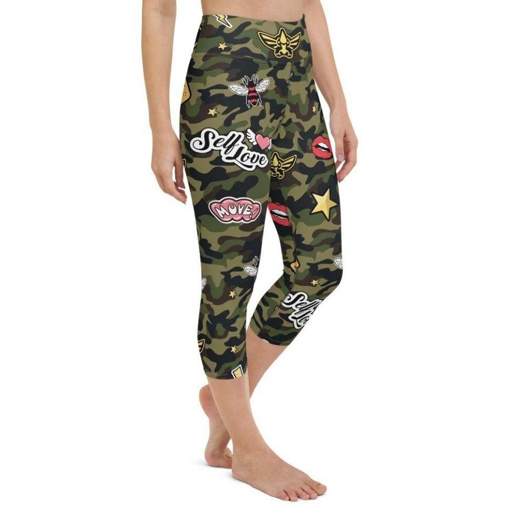 Camo Patch Yoga Capris