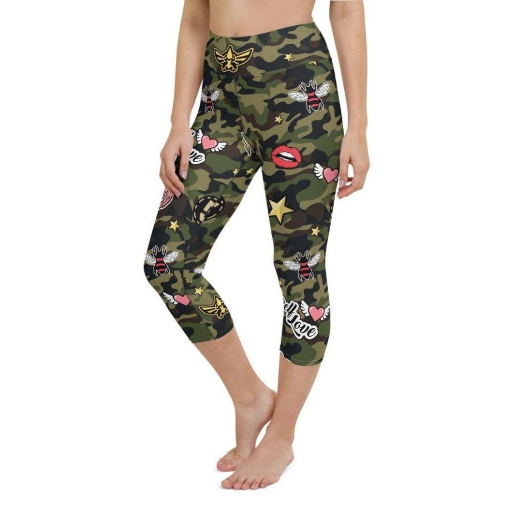 Camo Patch Yoga Capris