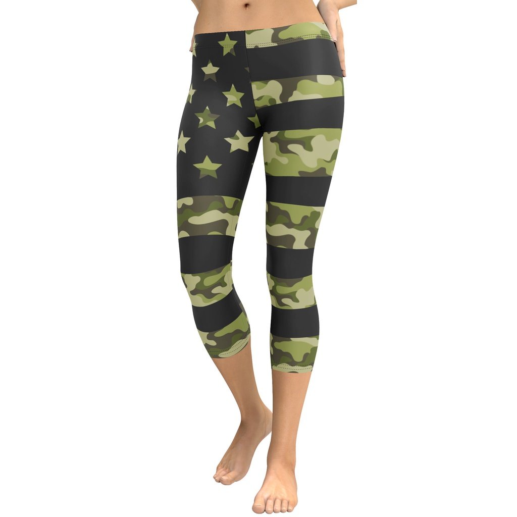 Camo Patriotic Capris: Women's Patriotic Outfits | FIERCEPULSE