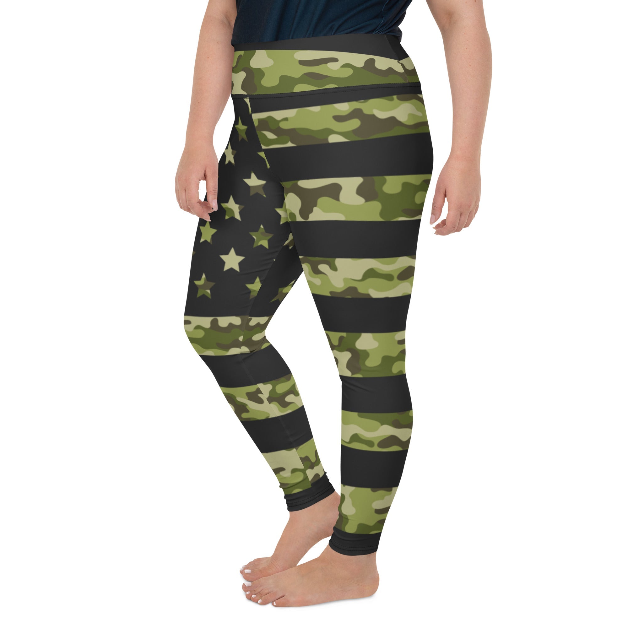 Camo Patriotic Plus Size Leggings