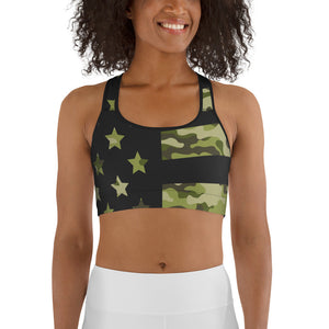 Camo Patriotic Sports Bra