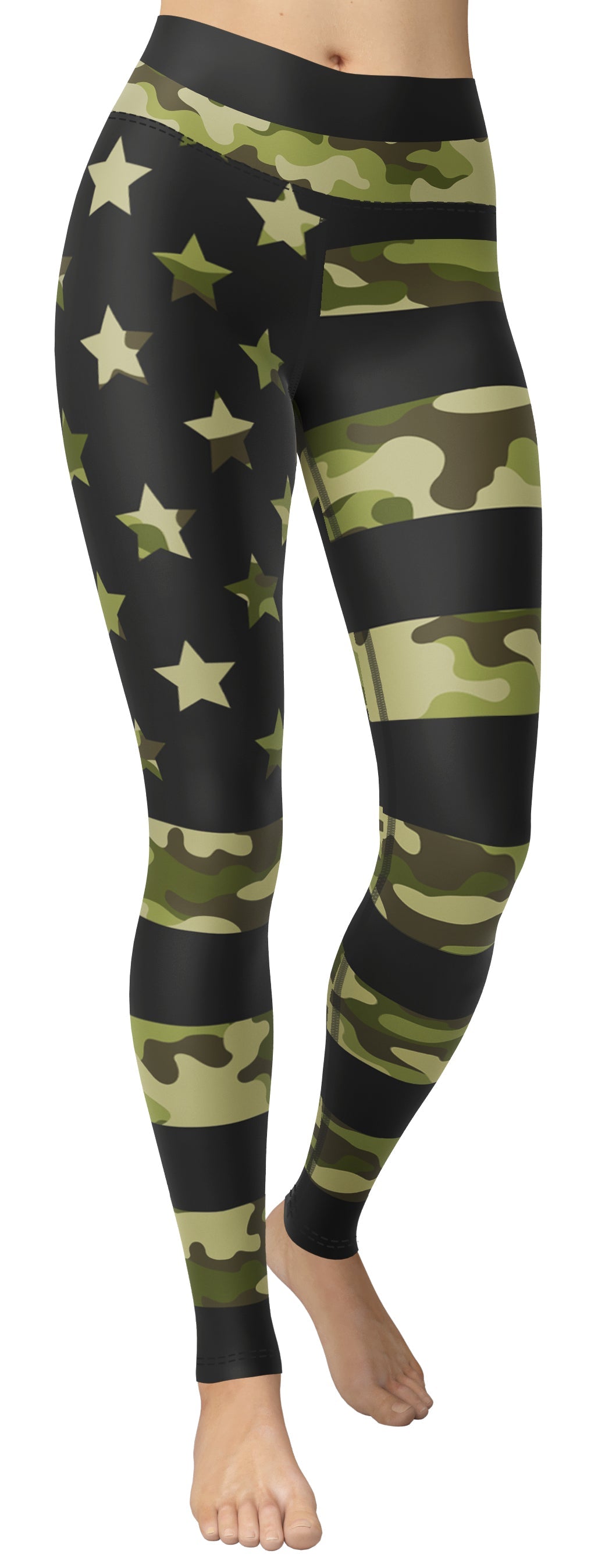 Camo Patriotic Yoga Leggings