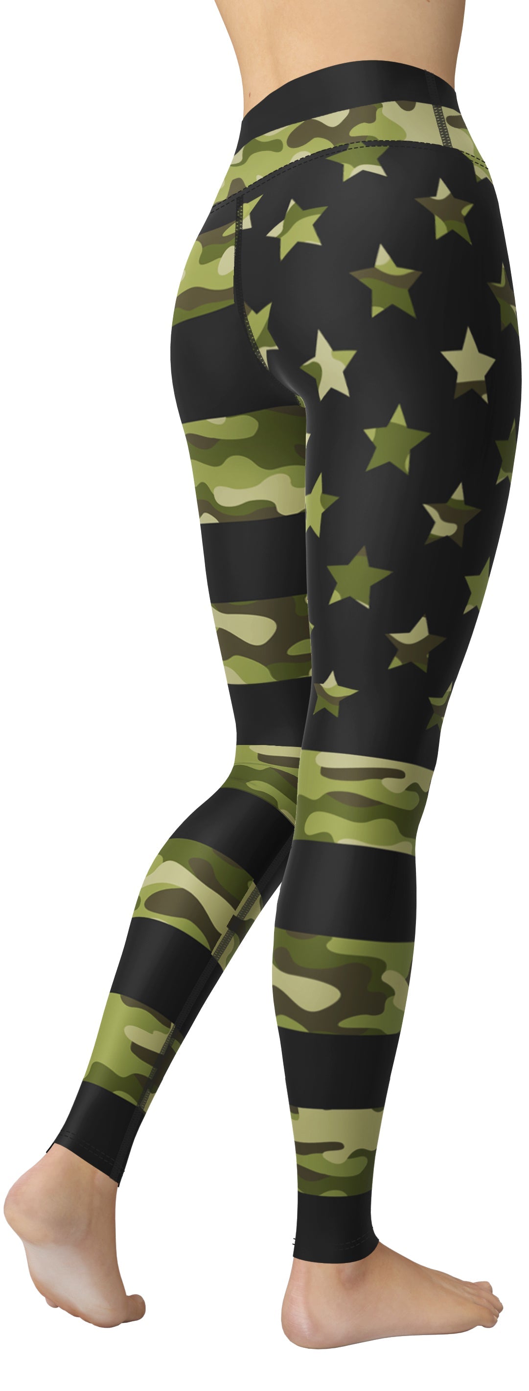 Camo Patriotic Yoga Leggings