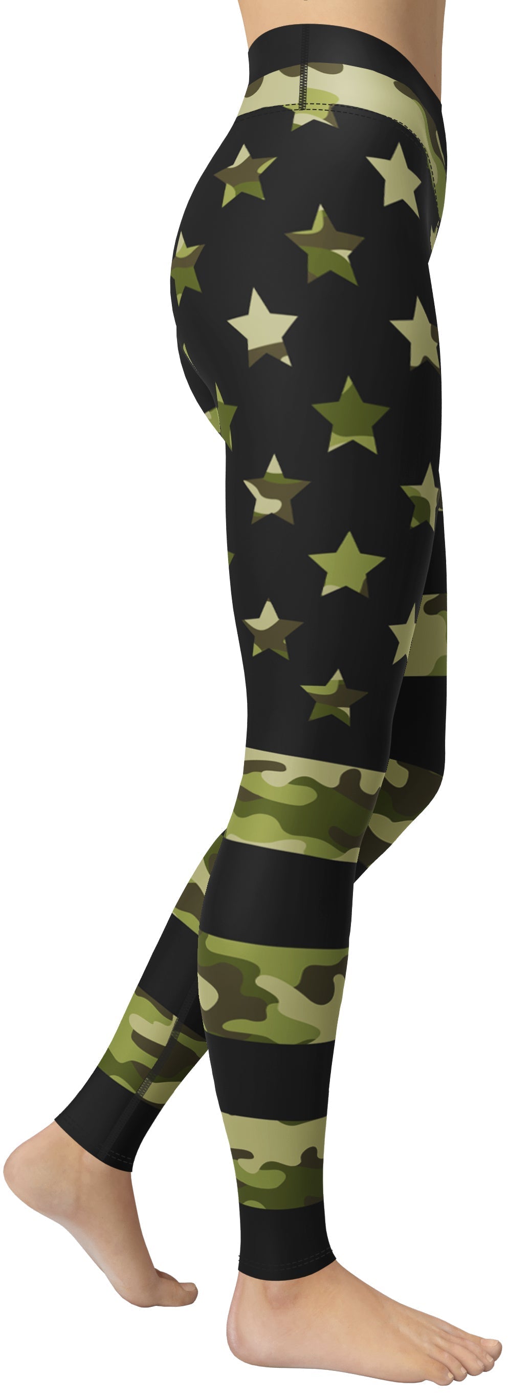 Camo Patriotic Yoga Leggings