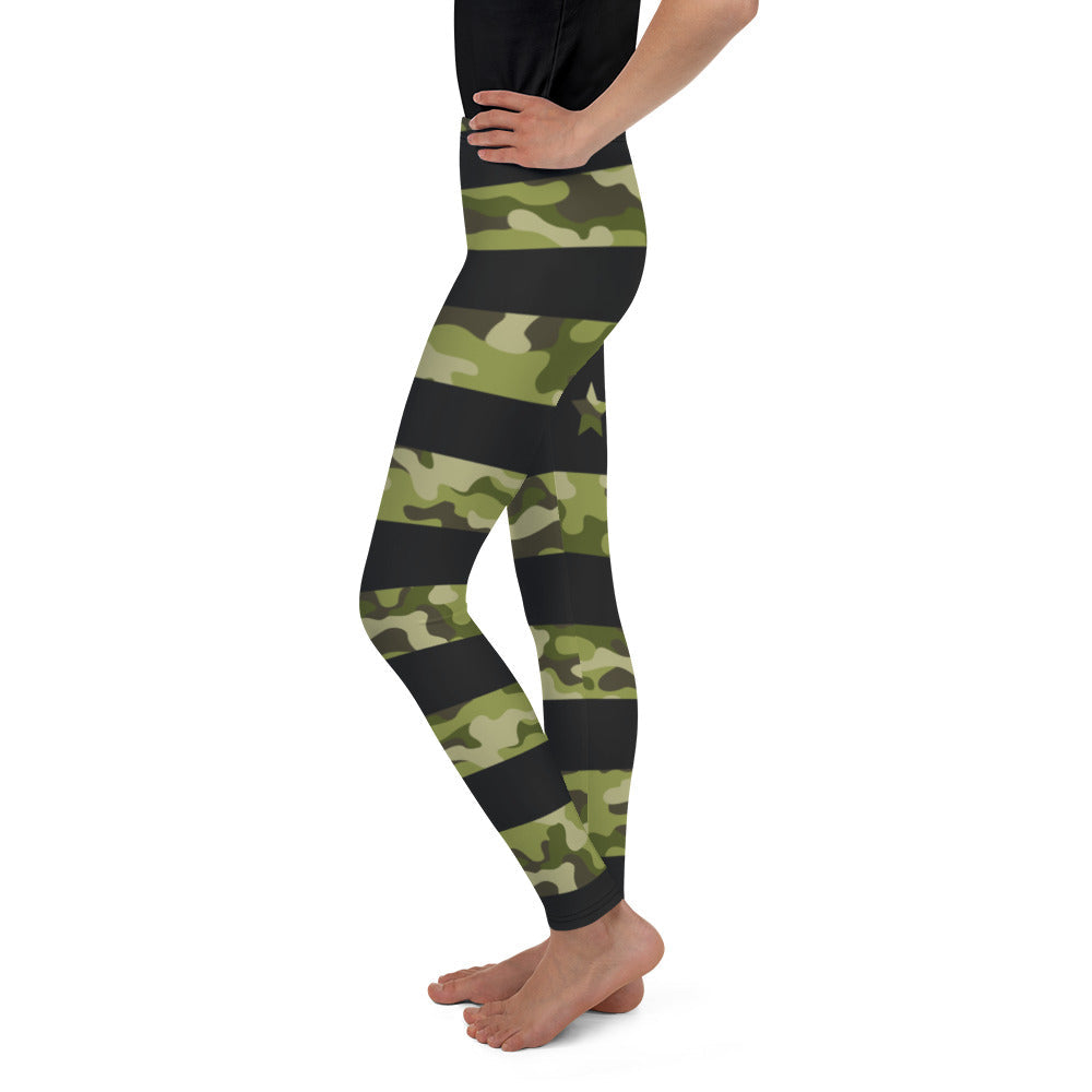 Camo Patriotic Youth Leggings