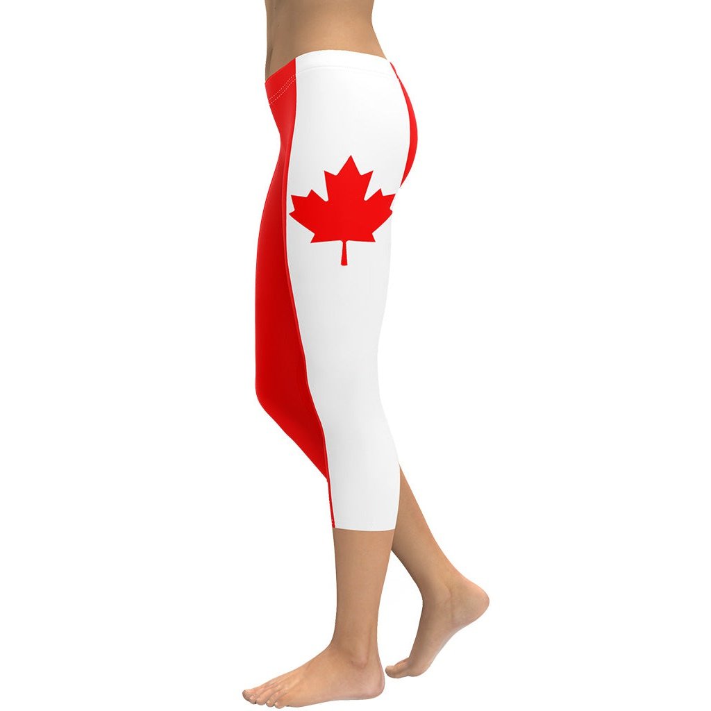 Canada Flag Capris