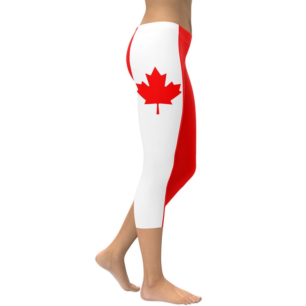Canada Flag Capris