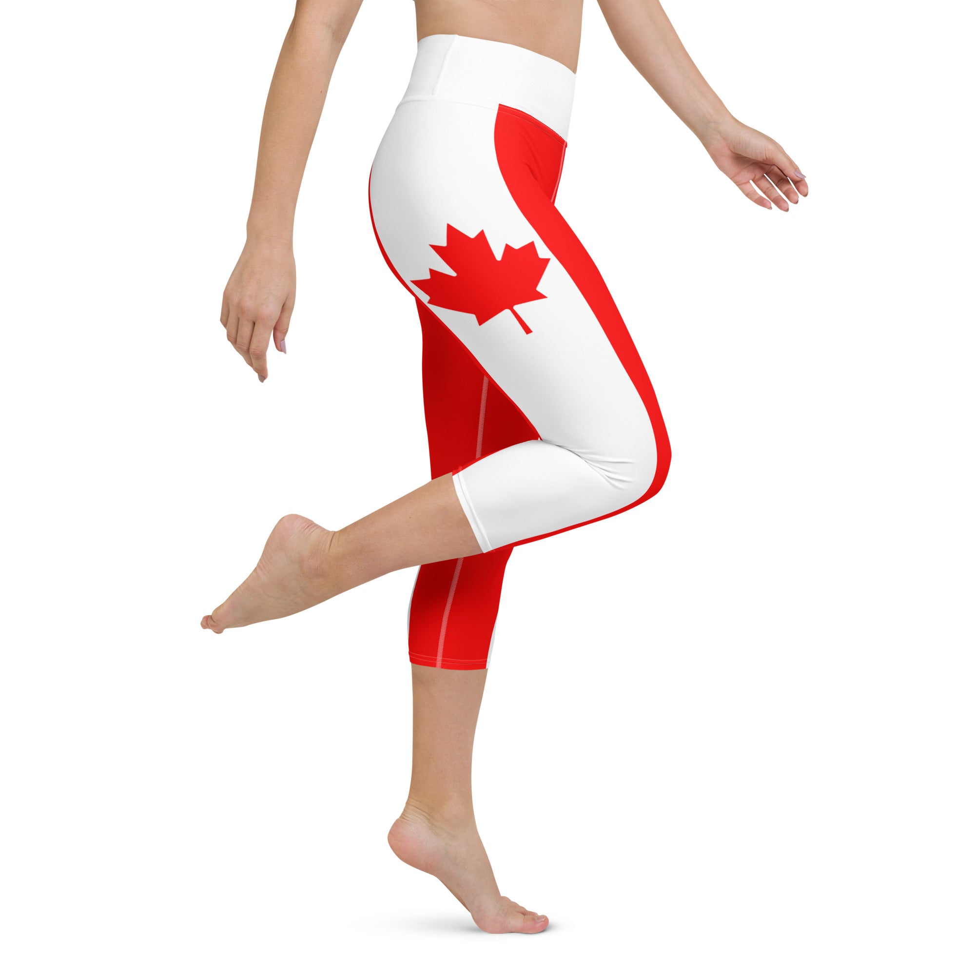 Canada Flag Yoga Capris