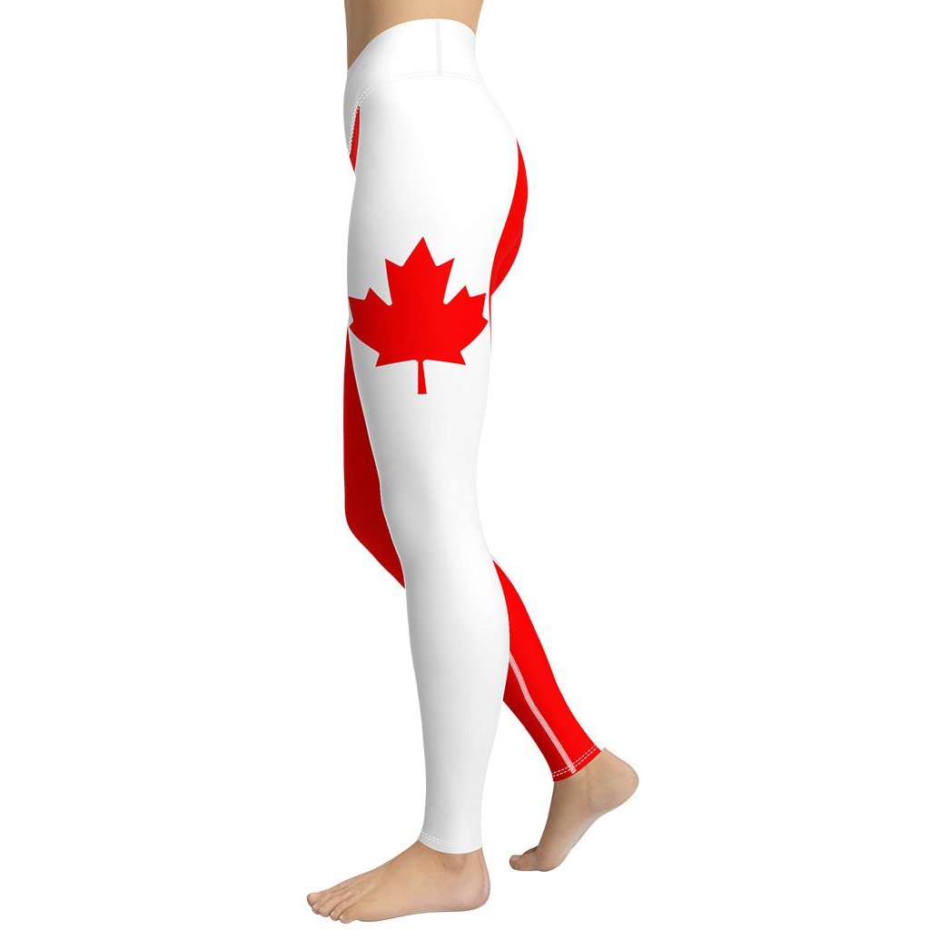 Canada Flag Yoga Leggings