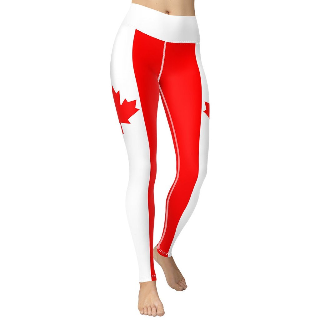 Canada Flag Yoga Leggings