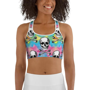 Candy Cotton Skull Sports Bra