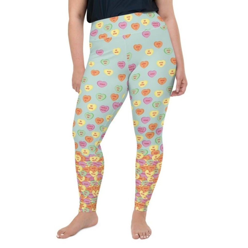 Candy Hearts Plus Size Leggings