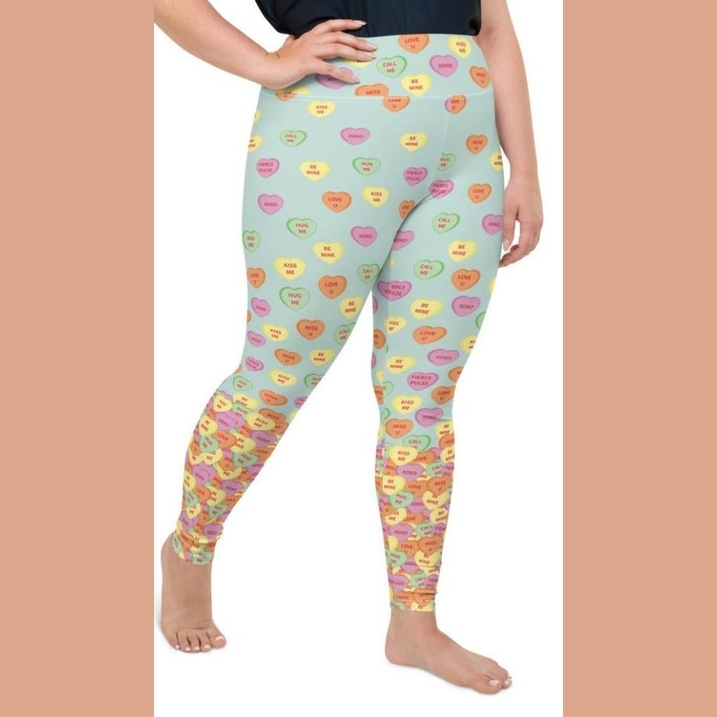 Candy Hearts Plus Size Leggings