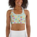 Candy Hearts Sports Bra