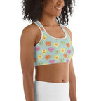 Candy Hearts Sports Bra