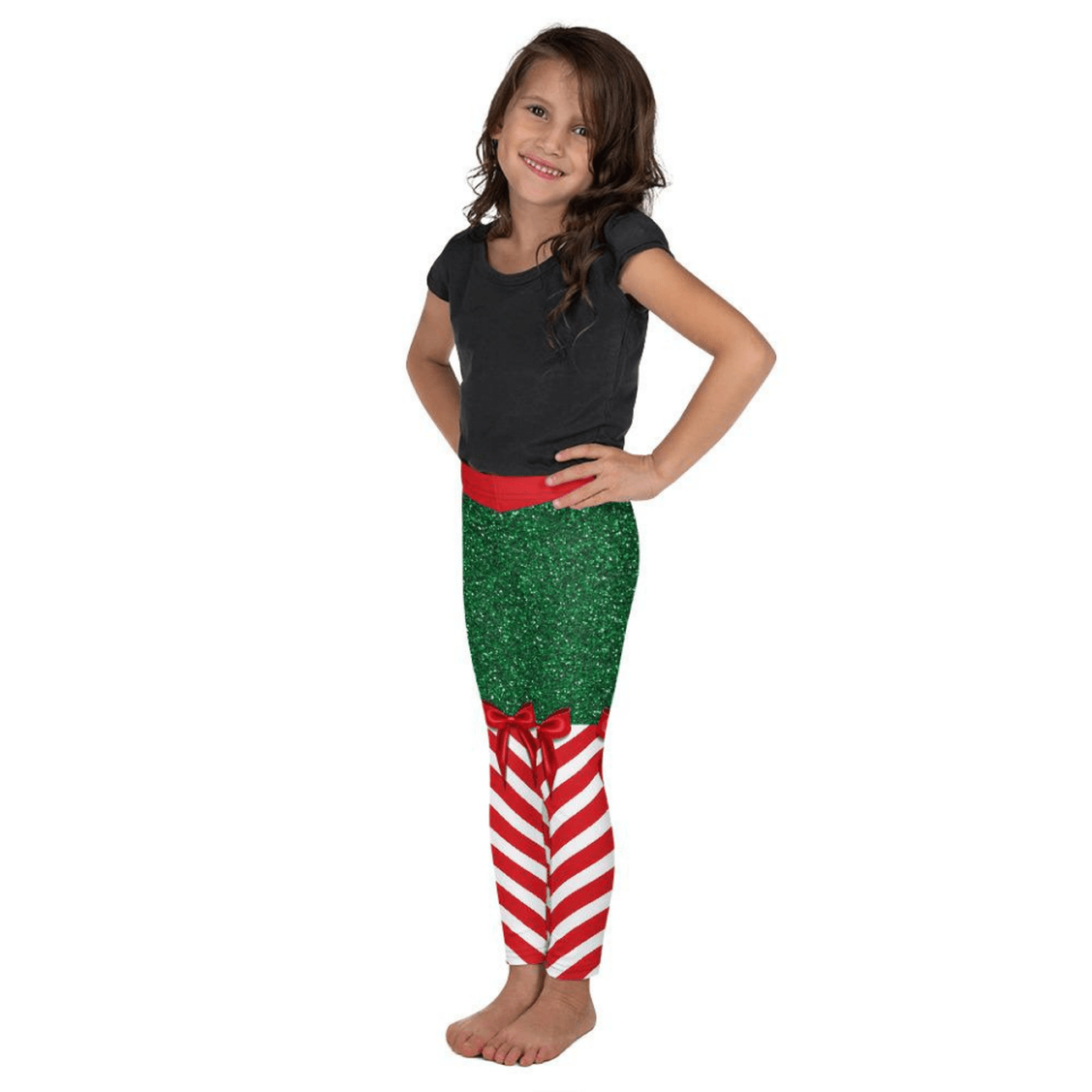 Candy Stripe Christmas Kid's Leggings