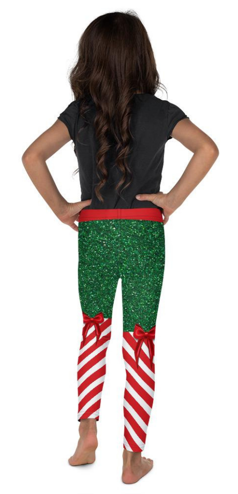 Candy Stripe Christmas Kid's Leggings